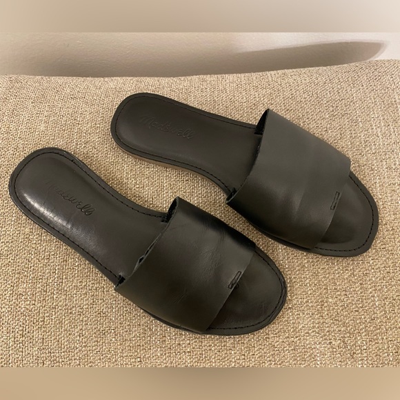 MADEWELL The Boardwalk Post Slide Sandal in Leather - Picture 6 of 13